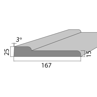 Perfect Rahmenprofil ASP-min 8 grau