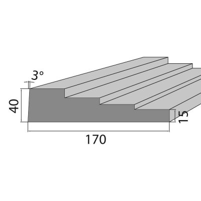 Perfect Rahmenprofil ASP-min 9 grau
