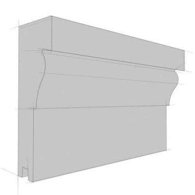 Perfect Fensterbank-/Gurtgesims ASP-min 21 grau