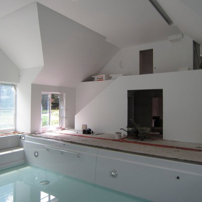 Schwimmbadinnendämmung Leer