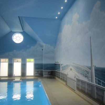 Schwimmbadinnendämmung Leer